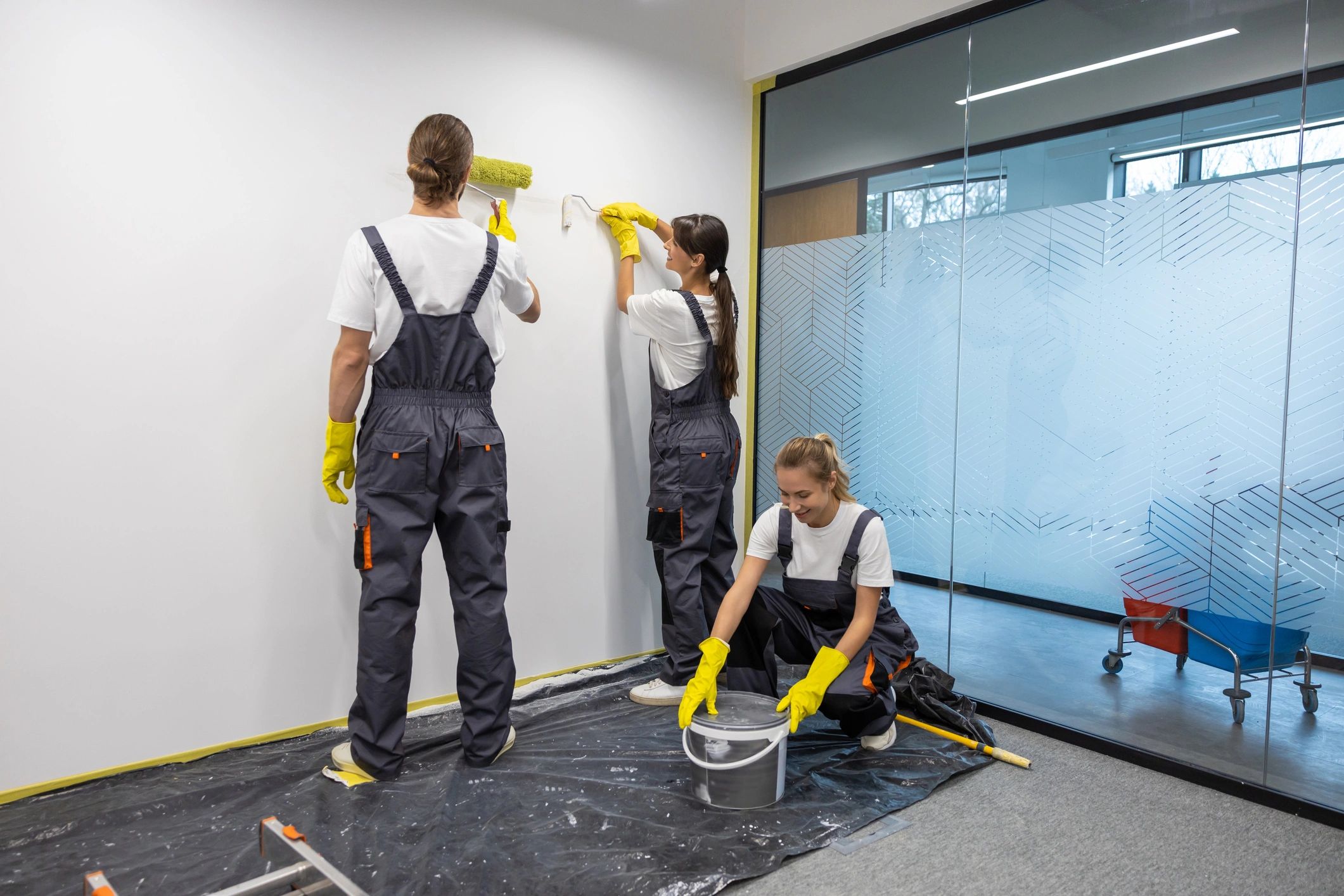 professional industrial painting team